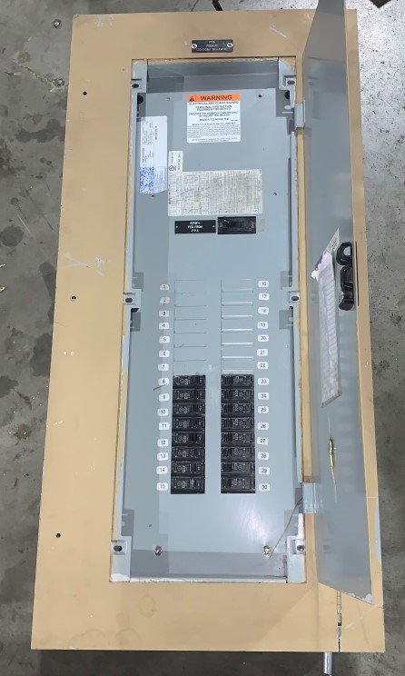 GE AQF3302MBX Main Breaker Panel 225A, 208Y/120V, 3ph, 150A Main